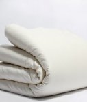 Made in USA Organic Sateen Duvet Cover, Natural Undyed